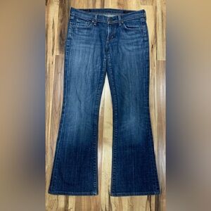 Citizens of Humanity Low Waist Flare Ingrid Stretch #002 Dark Wash Denim Size 29